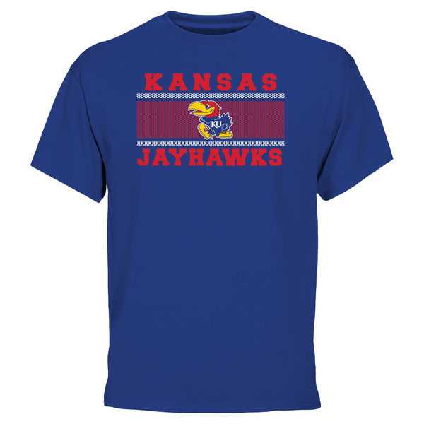Kansas Jayhawks Micro Mesh WEM T-Shirt - Royal Blue,We sell and wholesale Kansas Jayhawks Micro Mesh WEM T-Shirt - Royal Blue on line form chian!